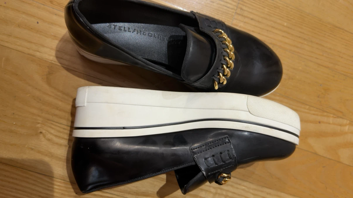 Stella McCartney Black Platform Loafers - photo 2