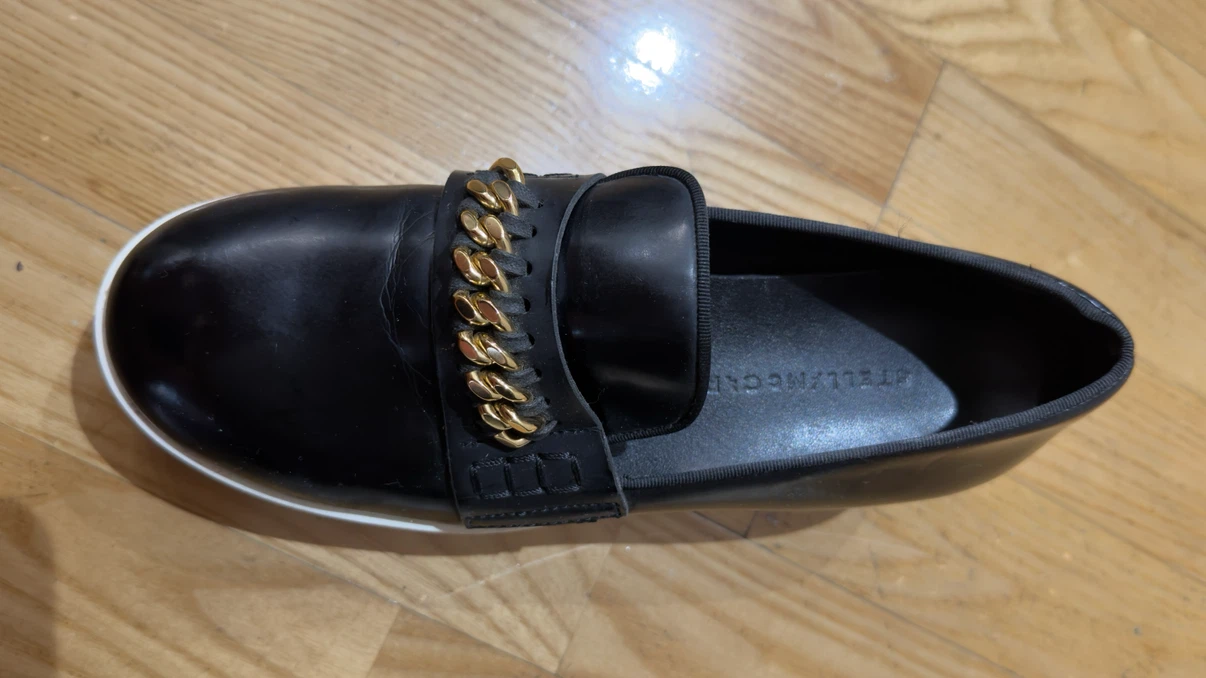 Stella McCartney Black Platform Loafers - photo 3