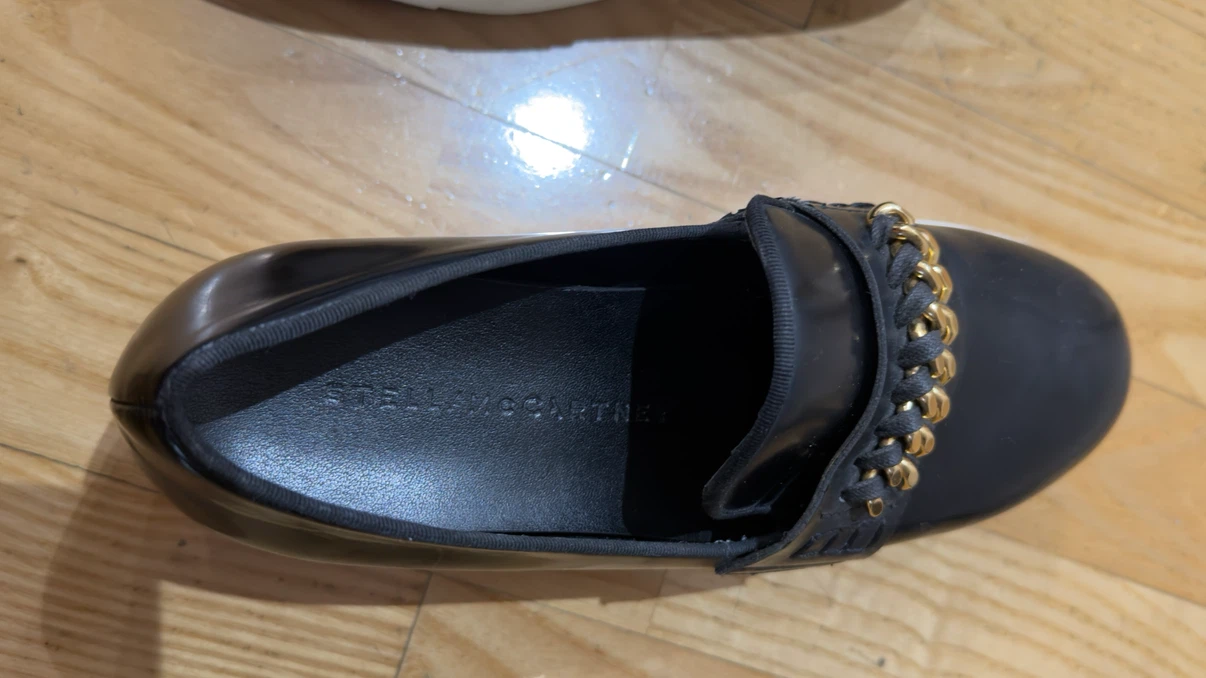 Stella McCartney Black Platform Loafers - photo 4
