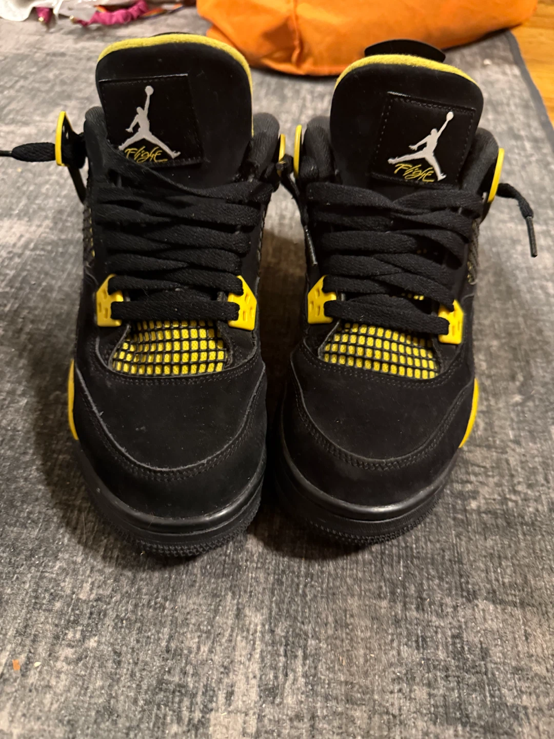 Air Jordan 4 Retro Black Yellow Sneakers