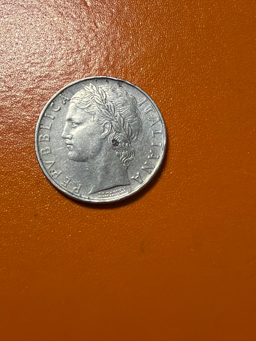 1957 Italian 100 Lire Coin