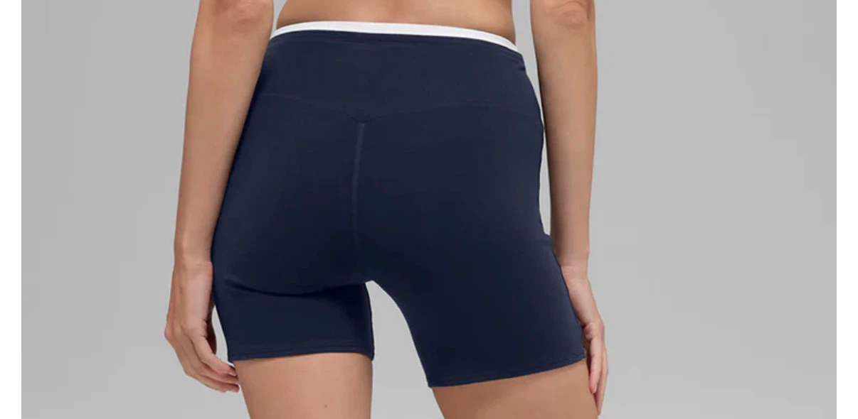 Alo Yoga Airbrush Double Up 5" Short Navy/White XS - photo 2