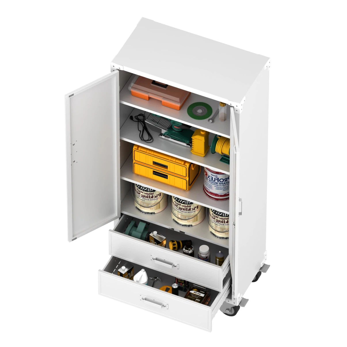 Reemoon Metal Garage Storage Rolling Cabinet - photo 4