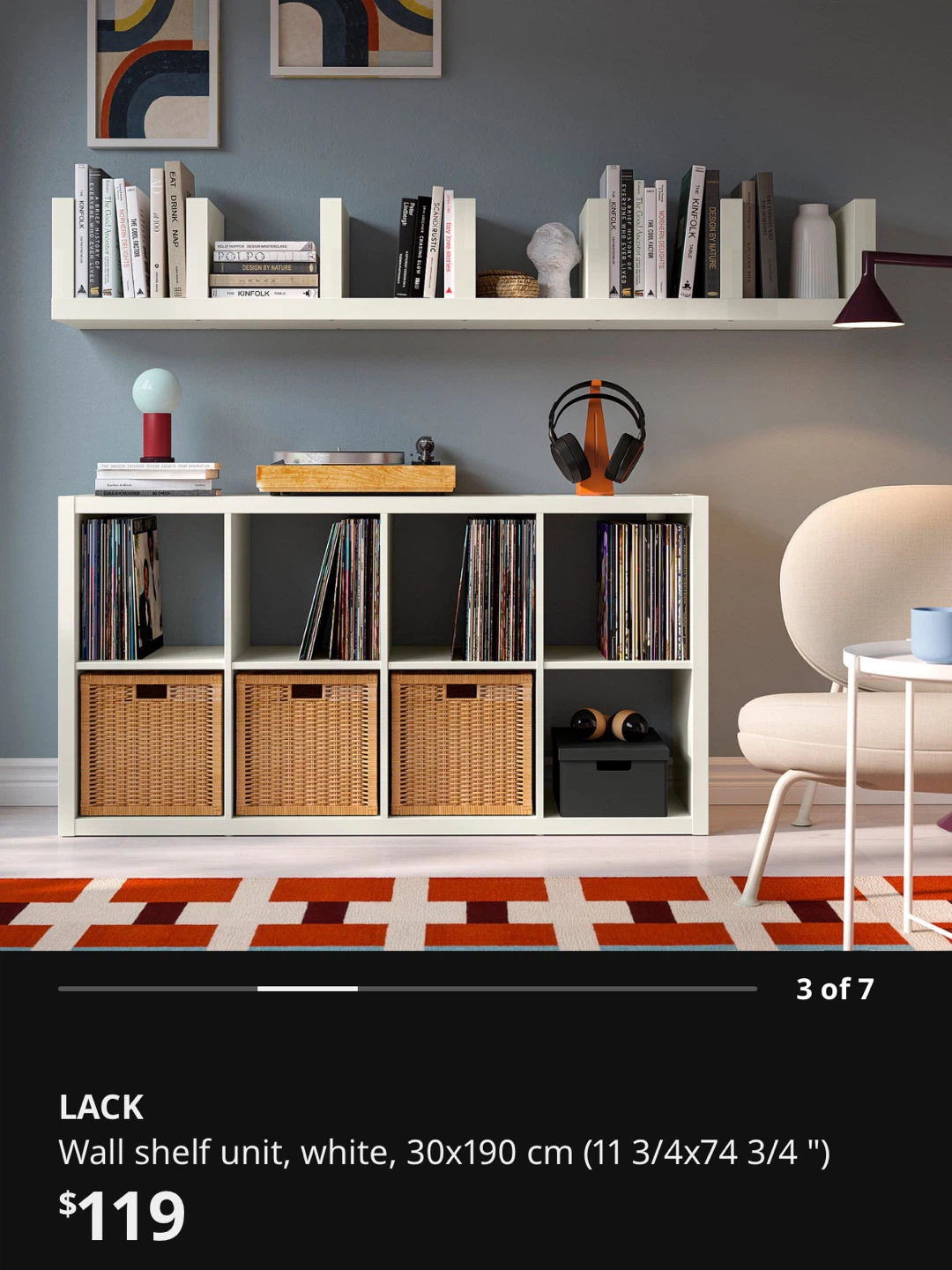IKEA LACK Wall Shelf Unit - White - photo 3
