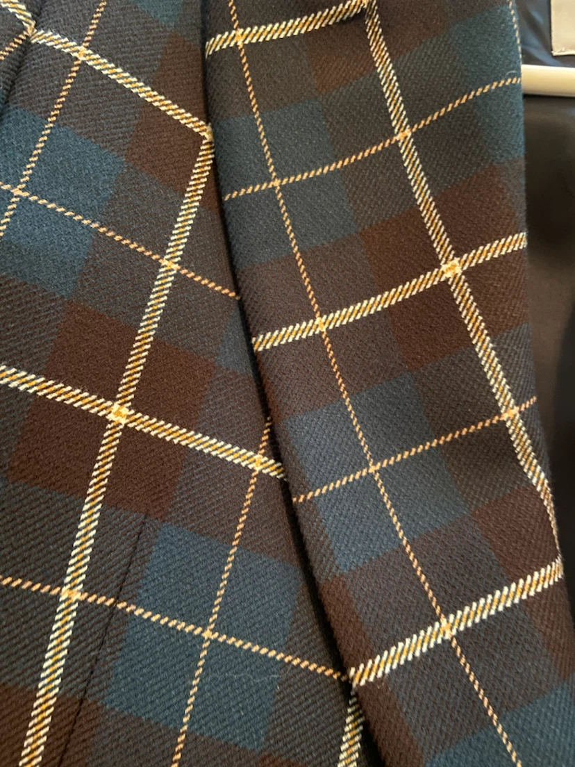 Wilfred Plaid Double-Breasted Blazer - photo 2