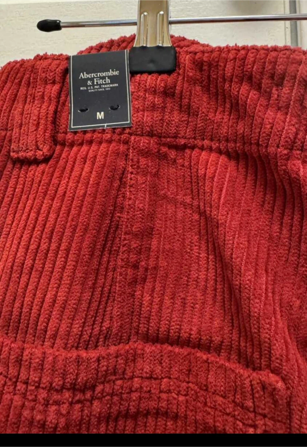 Abercrombie & Fitch Red Corduroy Pants - photo 2