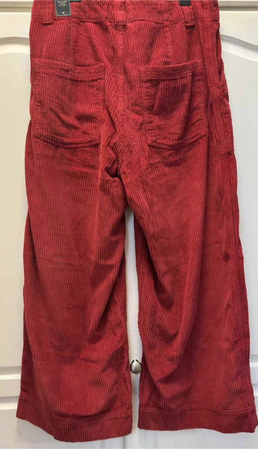 Abercrombie & Fitch Red Corduroy Pants - photo 3