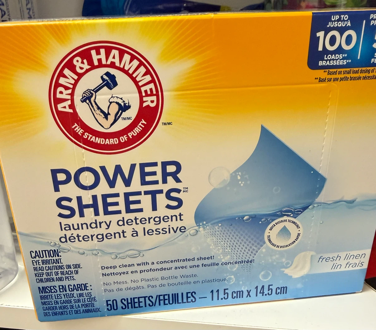 Arm & Hammer Power Sheets Laundry Detergent