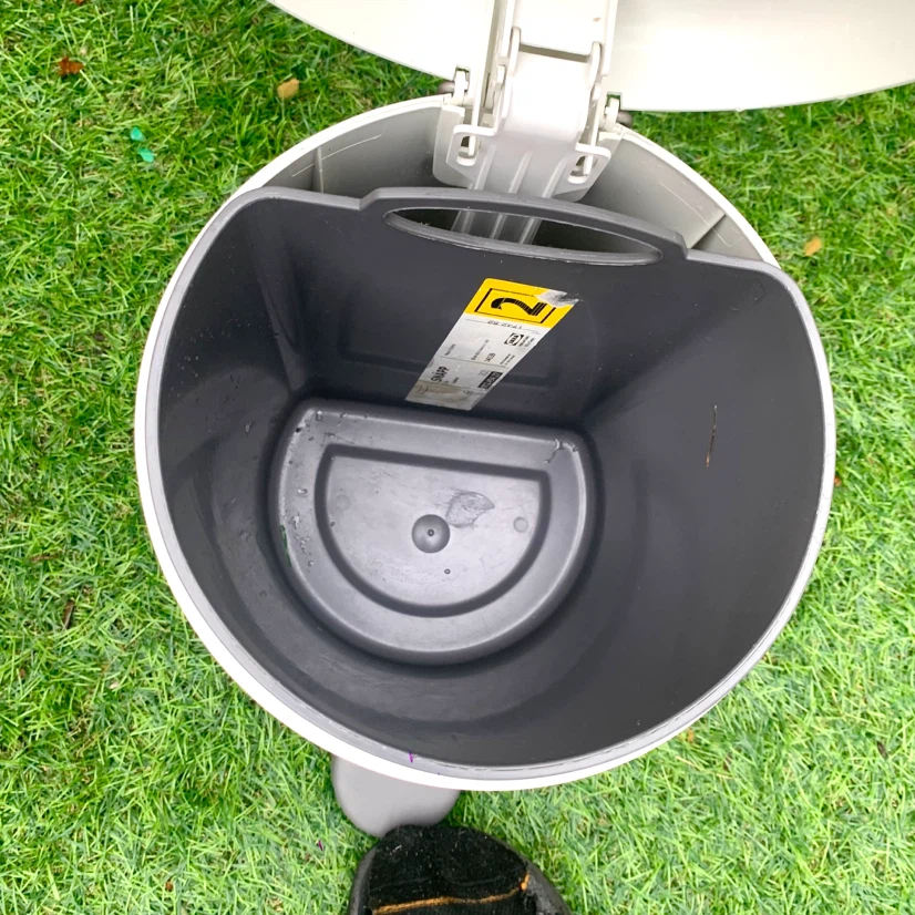 Small Garbage Bin Pedal Trash Can Waste Basket Bathroom Kitchen - photo 3