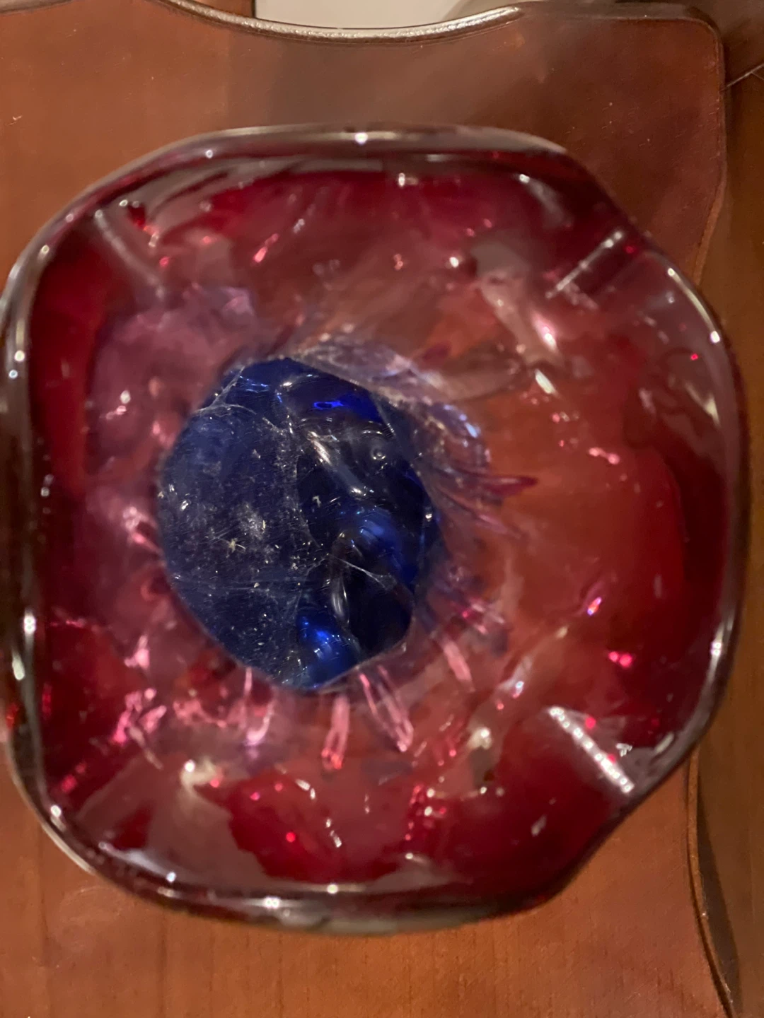 Hand-blown Art Glass Vase