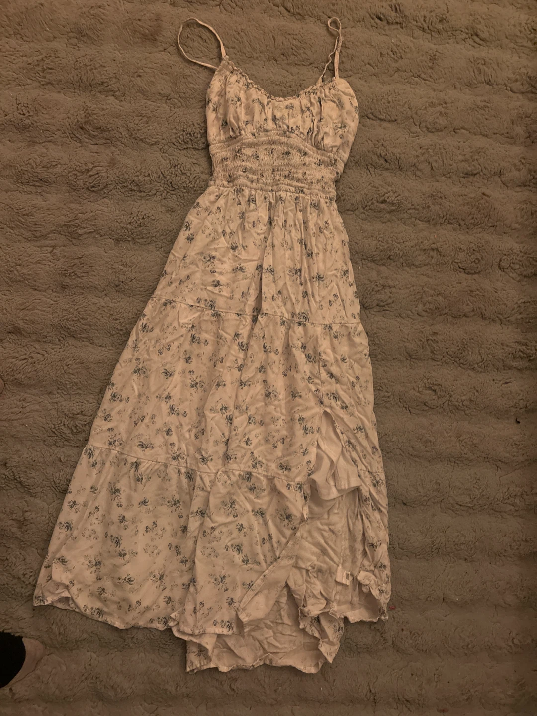 White Floral Maxi Dress