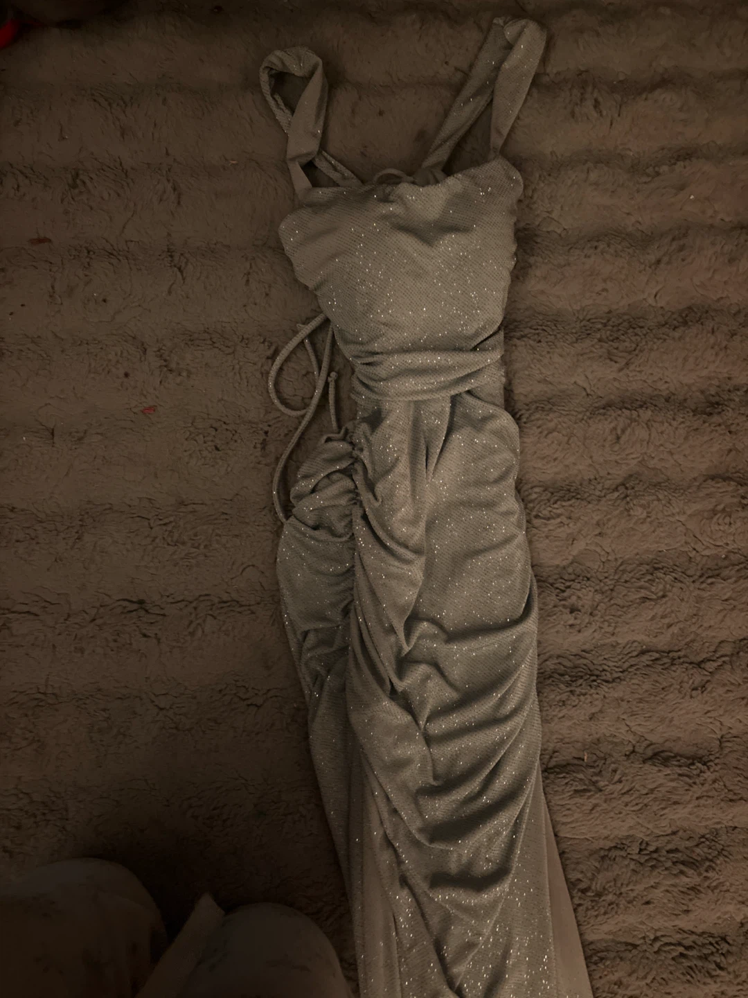 Sparkly Ruched Maxi Dress - photo 3