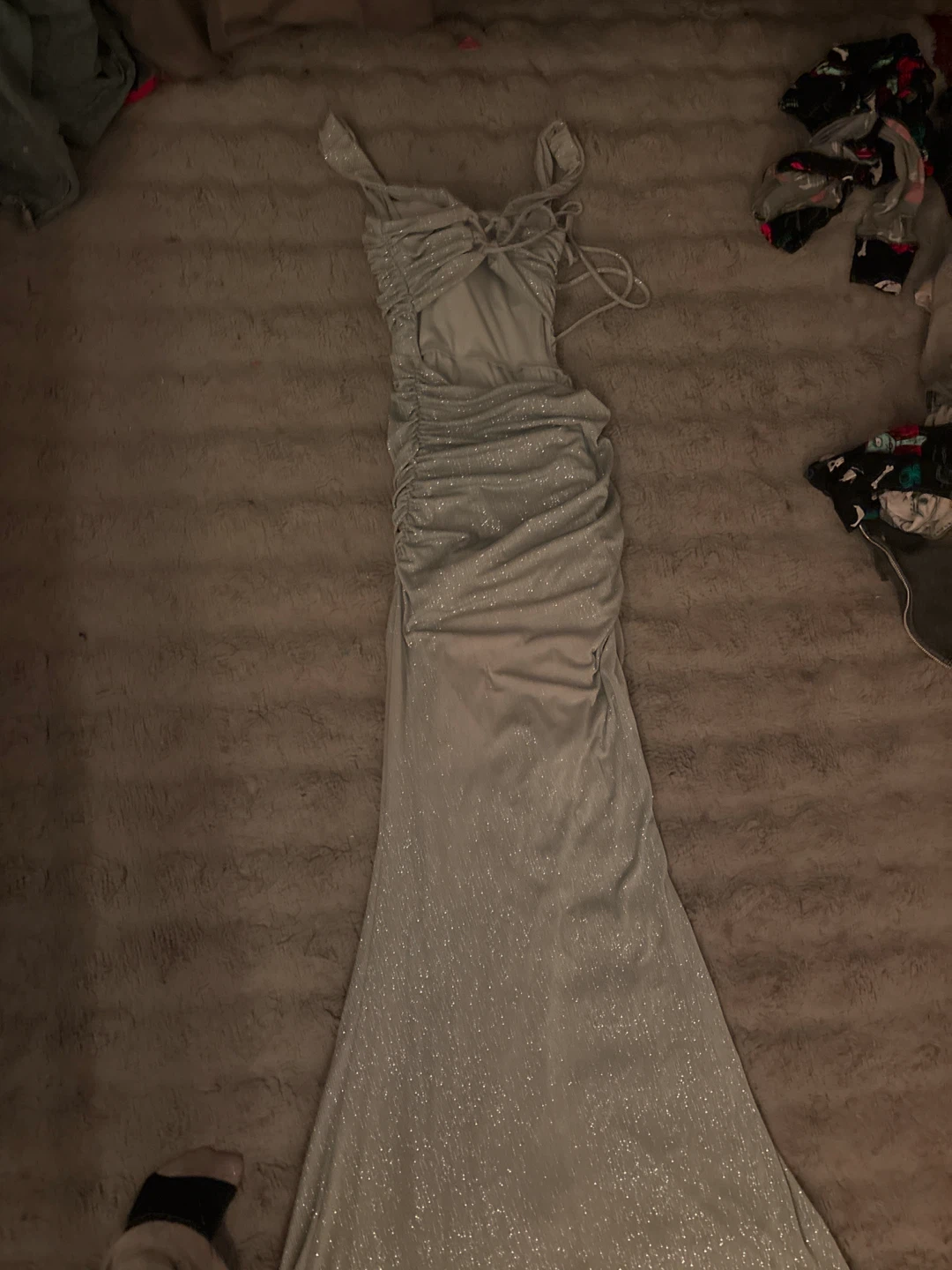 Sparkly Ruched Maxi Dress - photo 5