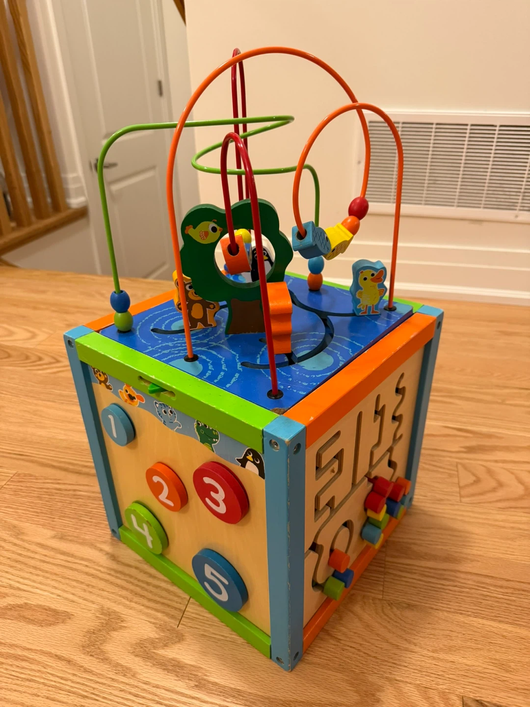 Wooden Activity Cube Toy