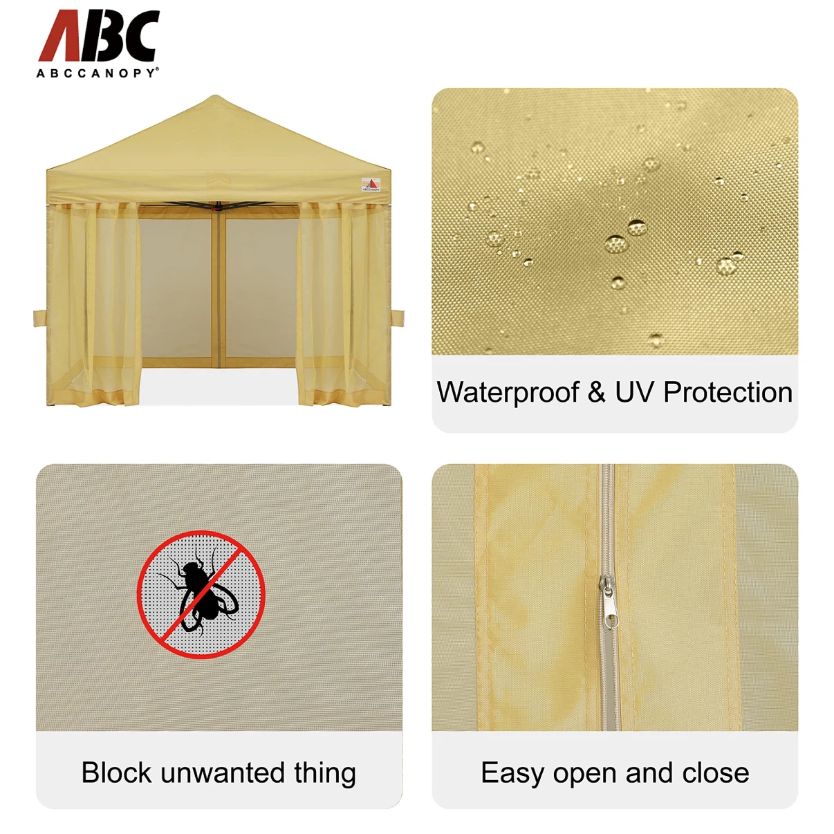 ABCCANOPY 10x10 Easy Pop Up Gazebo Canopy Tent - photo 5
