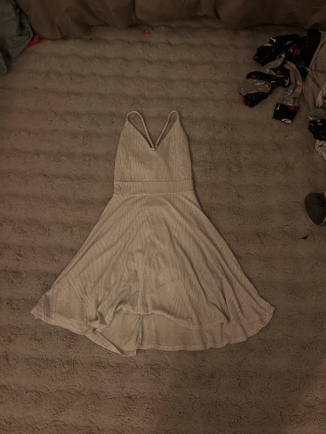 Mistyrose Glitter Dress