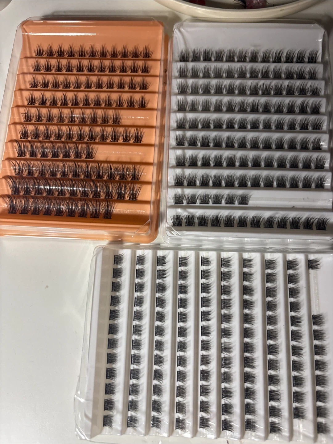 Lightly used lash clusters