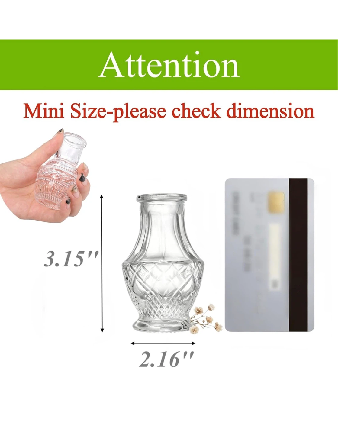Set of 10 Assorted Mini Glass Bud Vases - photo 3