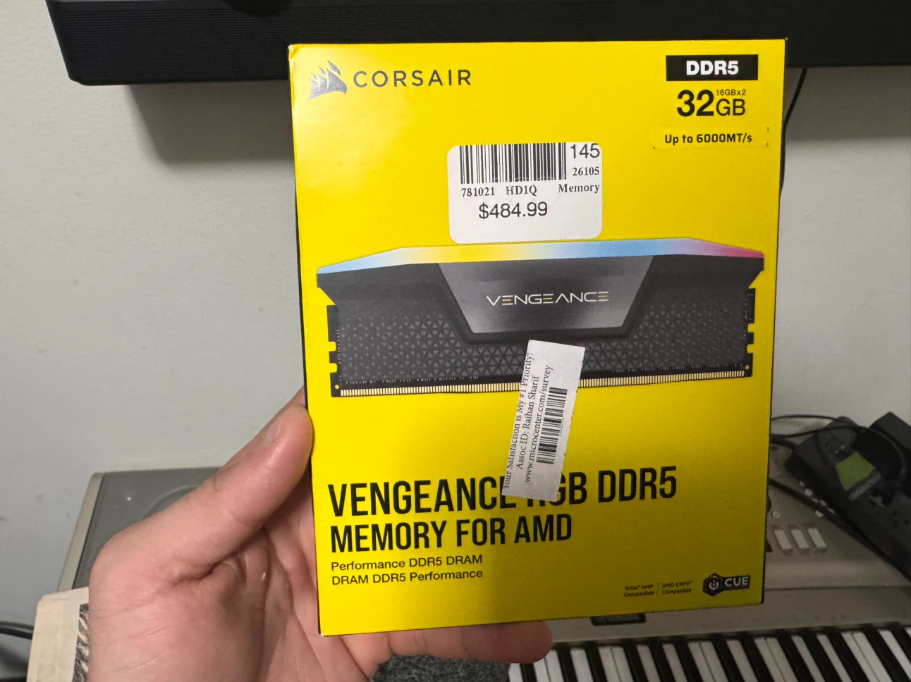 Corsair Vengeance 32GB DDR5 Memory Kit