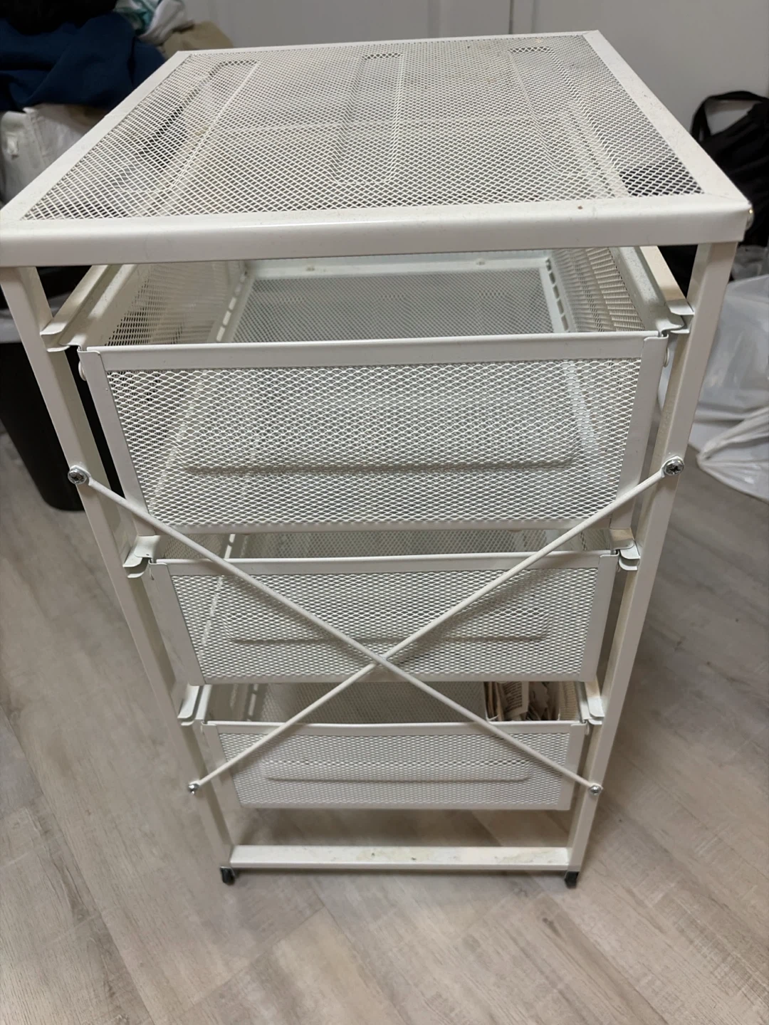 Ikea Lennar White Mesh 3-Drawer Storage Unit - photo 2