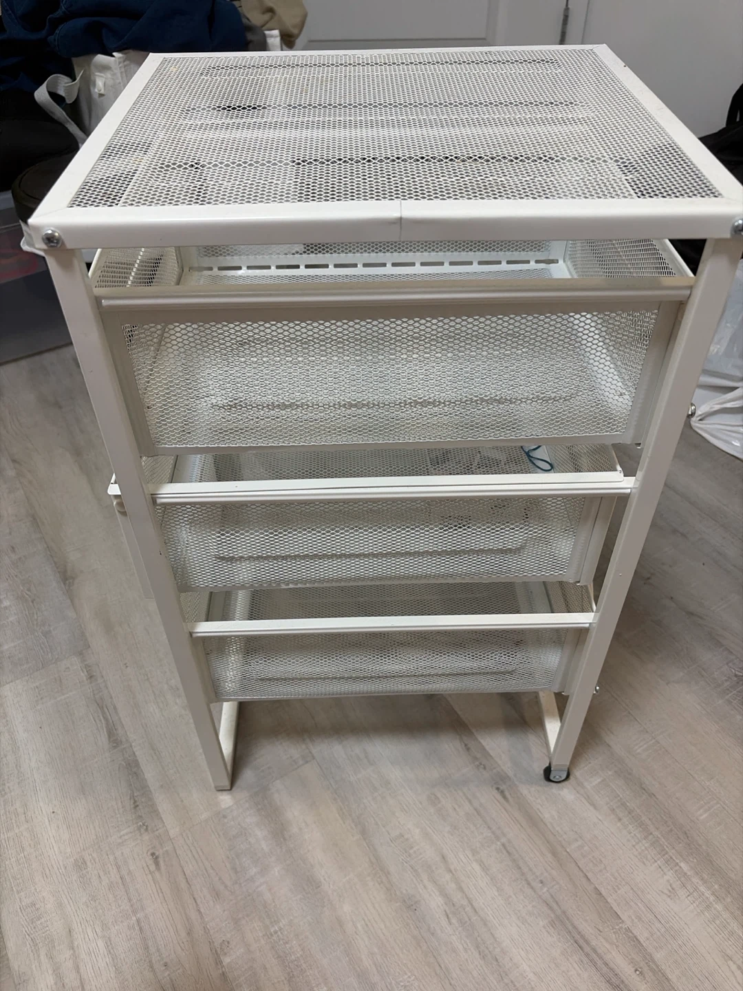 Ikea Lennar White Mesh 3-Drawer Storage Unit - photo 3