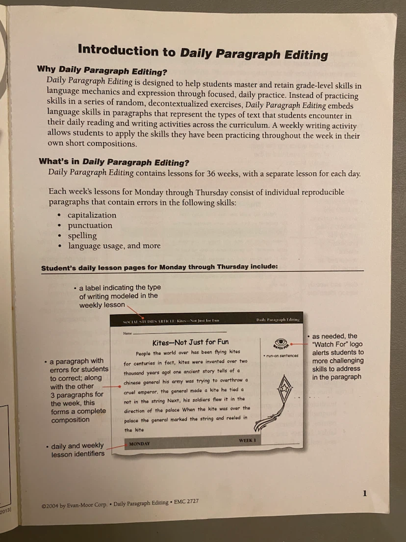 Evan-Moor Daily Paragraph Editing Grade 4 Workbook - photo 2