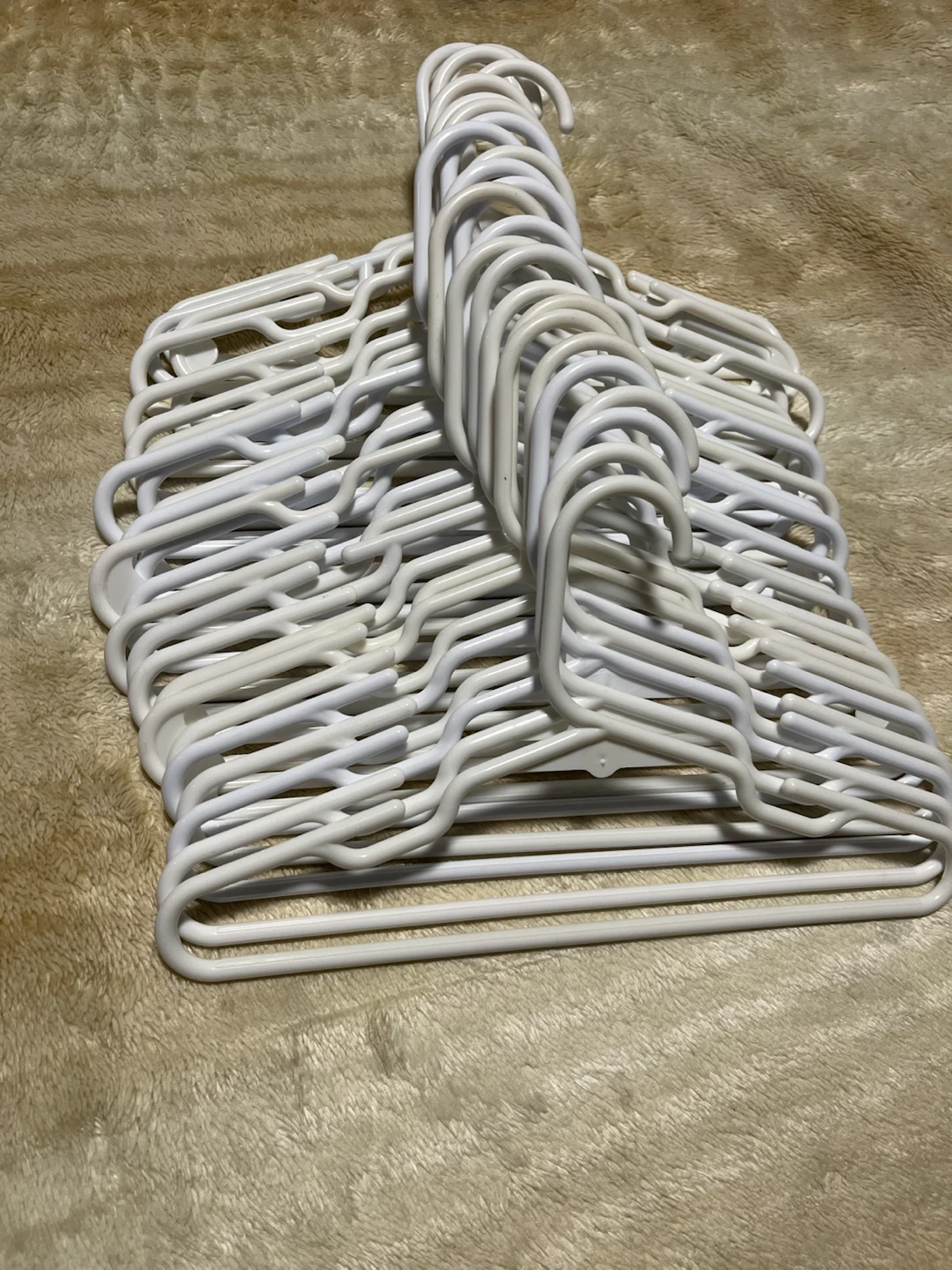 Baby Hangers Children's- Infant White Plastic Clothes Hangers