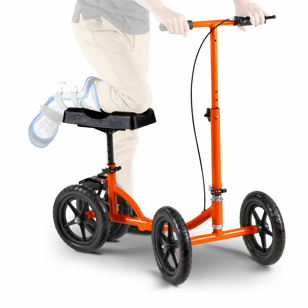 SuperHandy Folding Knee Walker Steerable Rolling