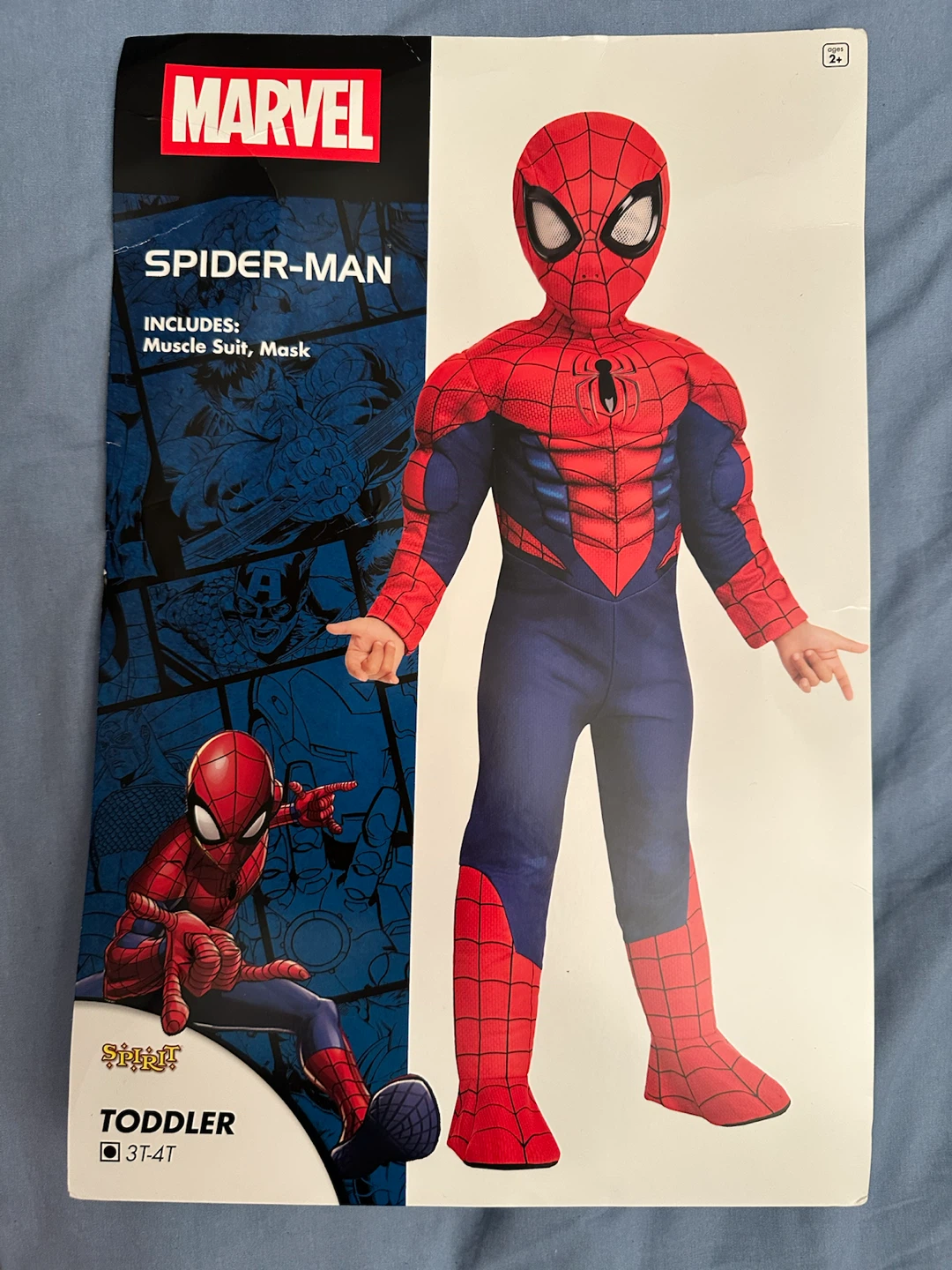 Marvel Spider-Man Toddler Muscle Costume 3T-4T