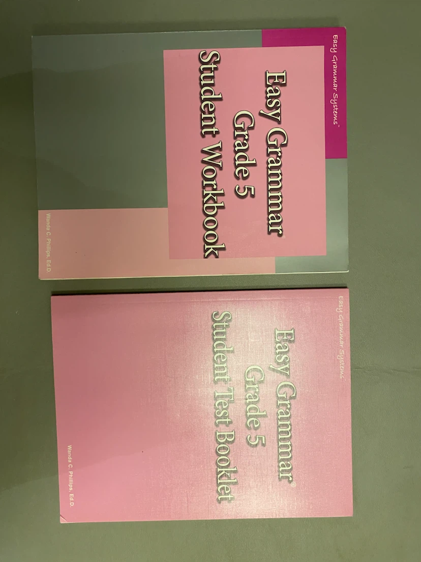 Easy Grammar Grade 5 Workbook and Test Booklet