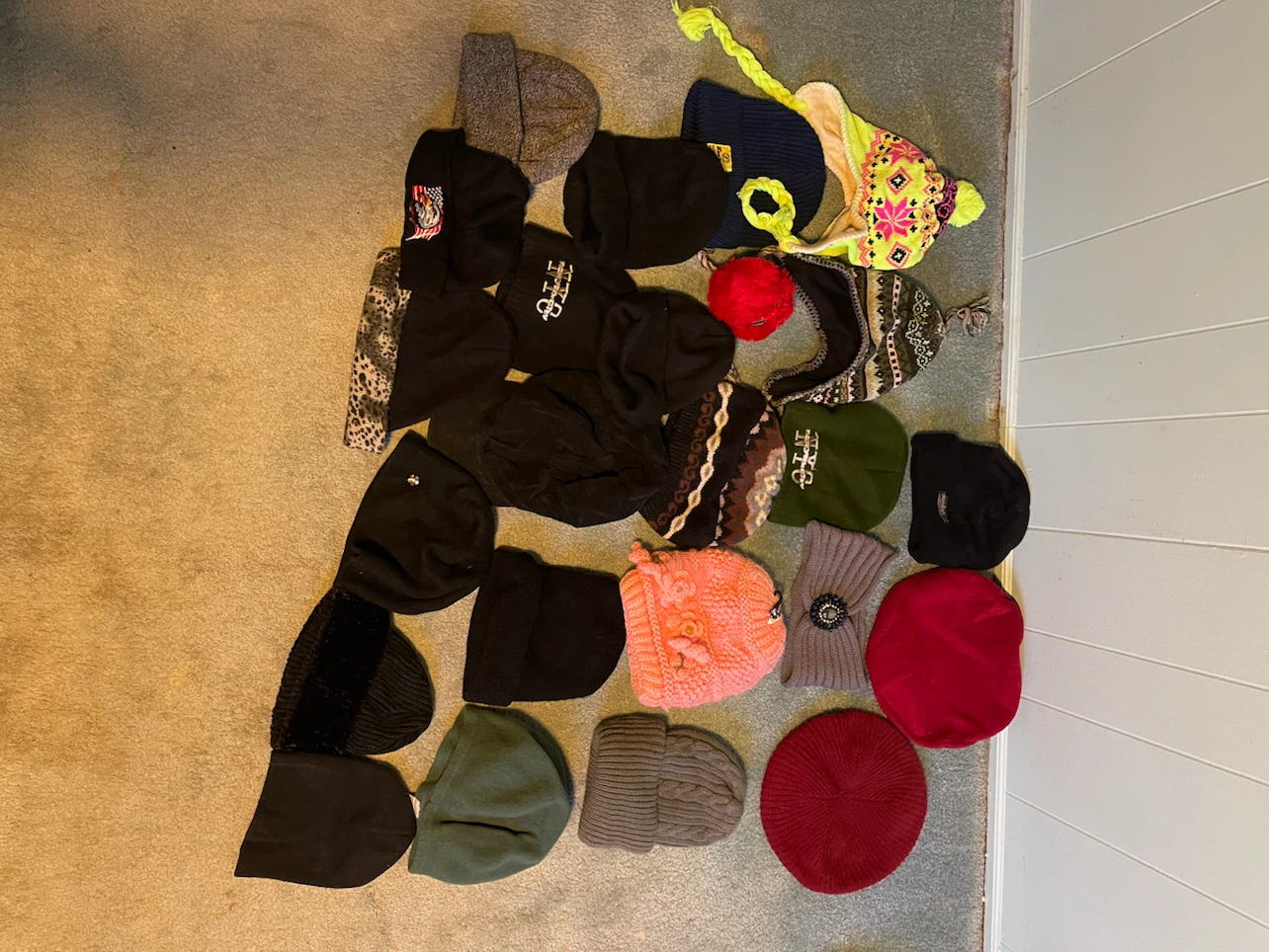 Assorted Winter Beanies and Hats