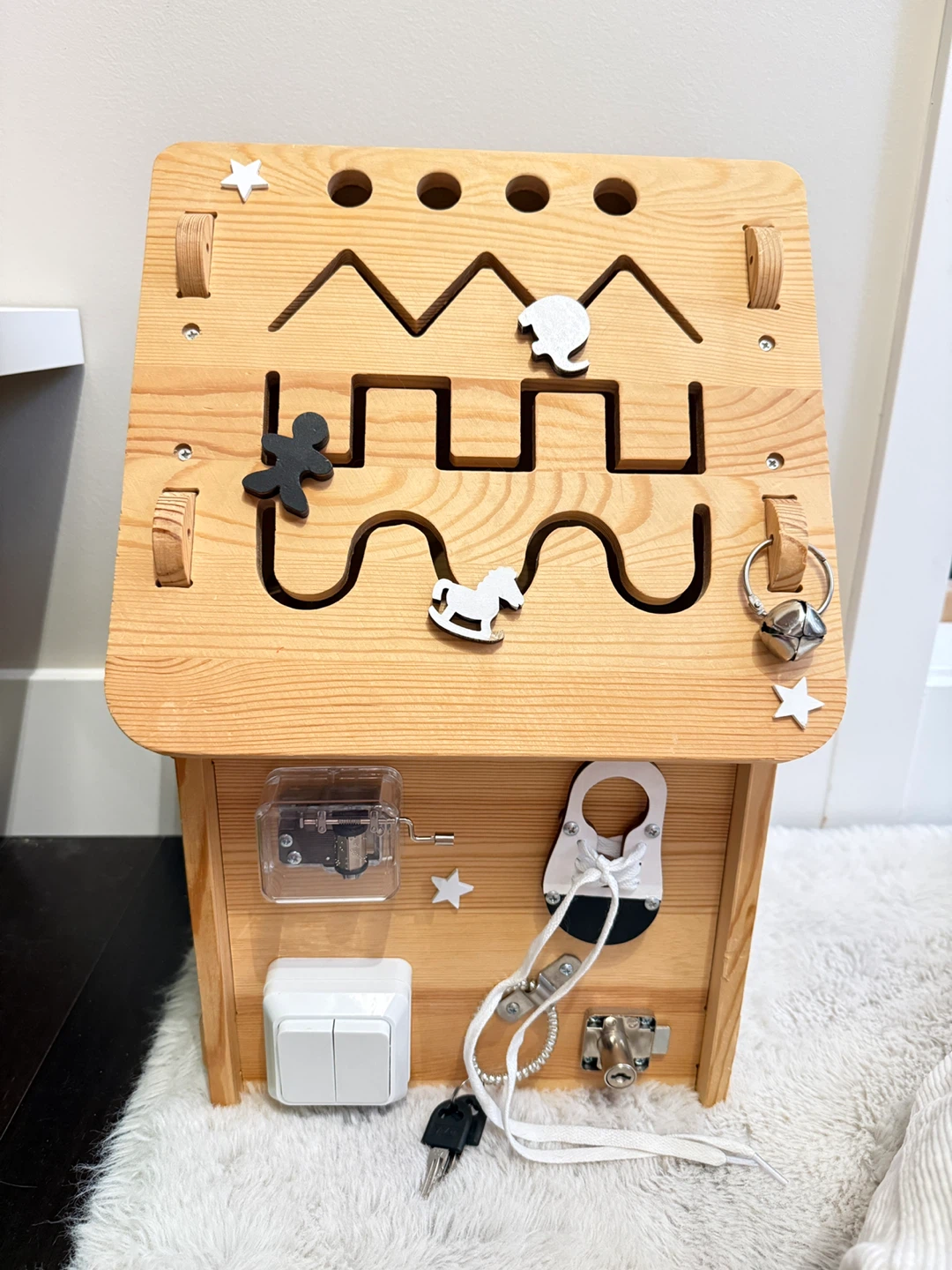 Wooden Montessori Activity House Toy