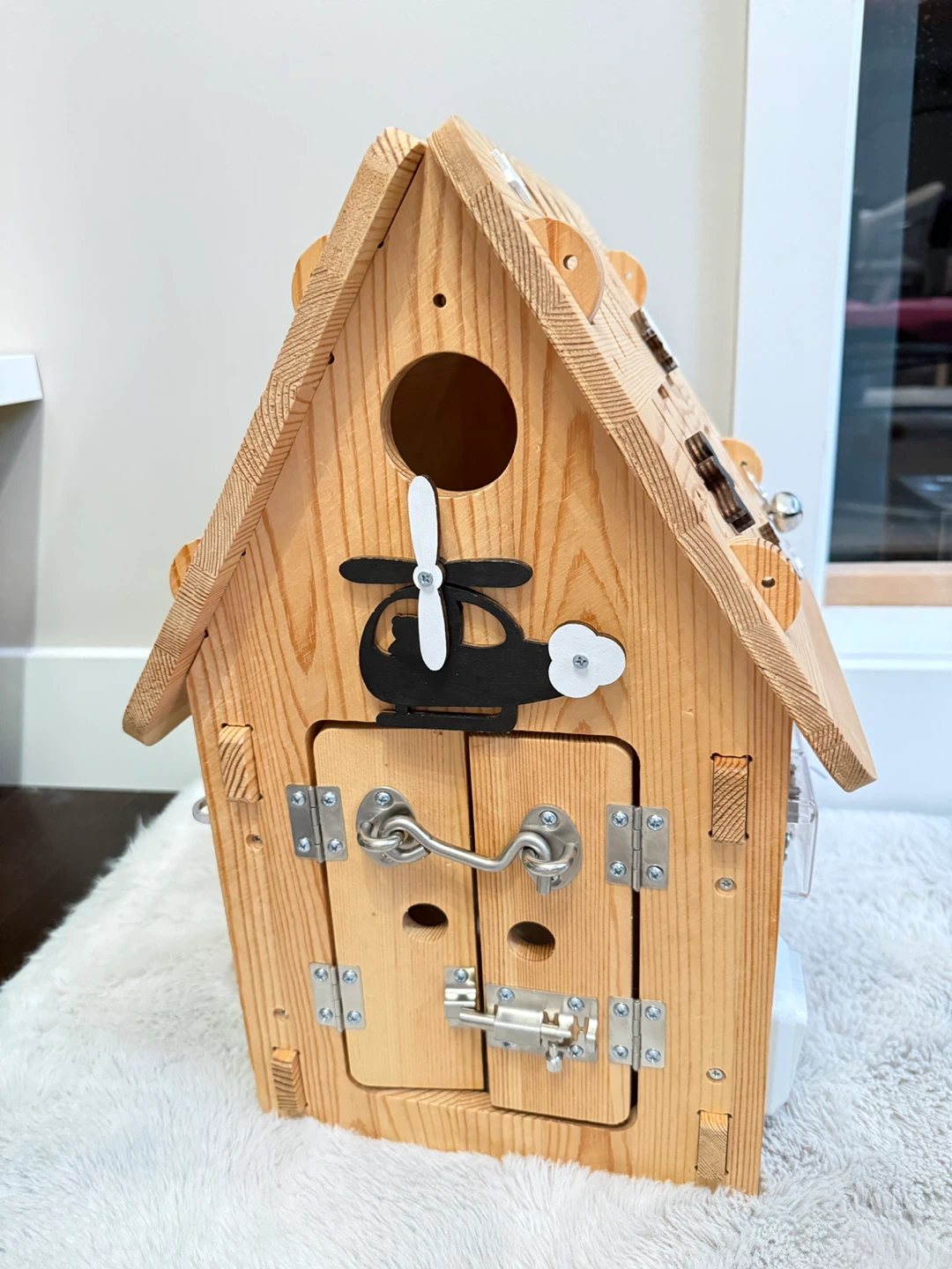 Wooden Montessori Activity House Toy - photo 2