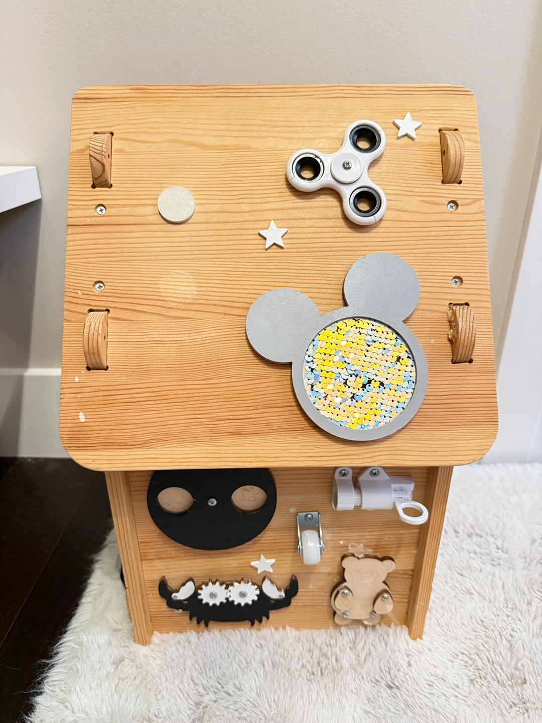 Wooden Montessori Activity House Toy - photo 3