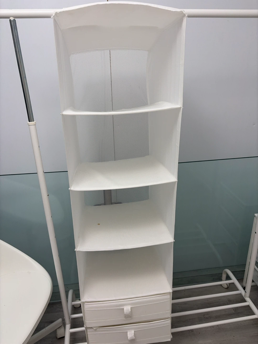Ikea Skubb White hanging closet organizer