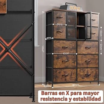 Chest of Drawers and Dressers with Mesh Door