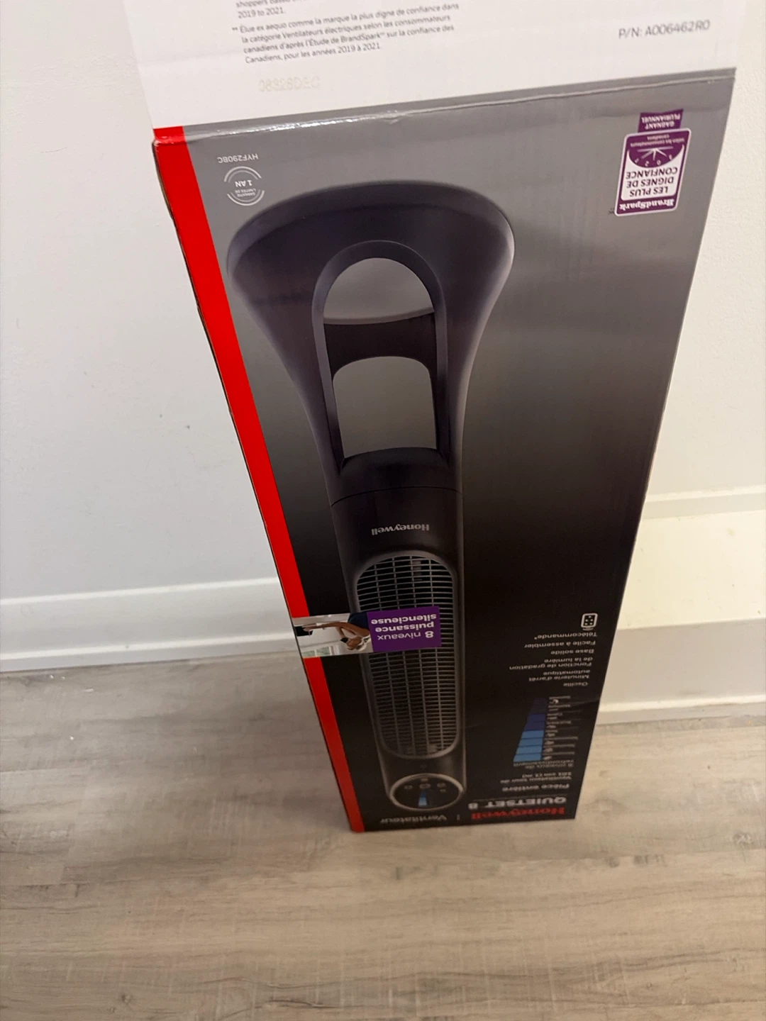 Honeywell QuietSet 8 Tower Fan (box included) - photo 2