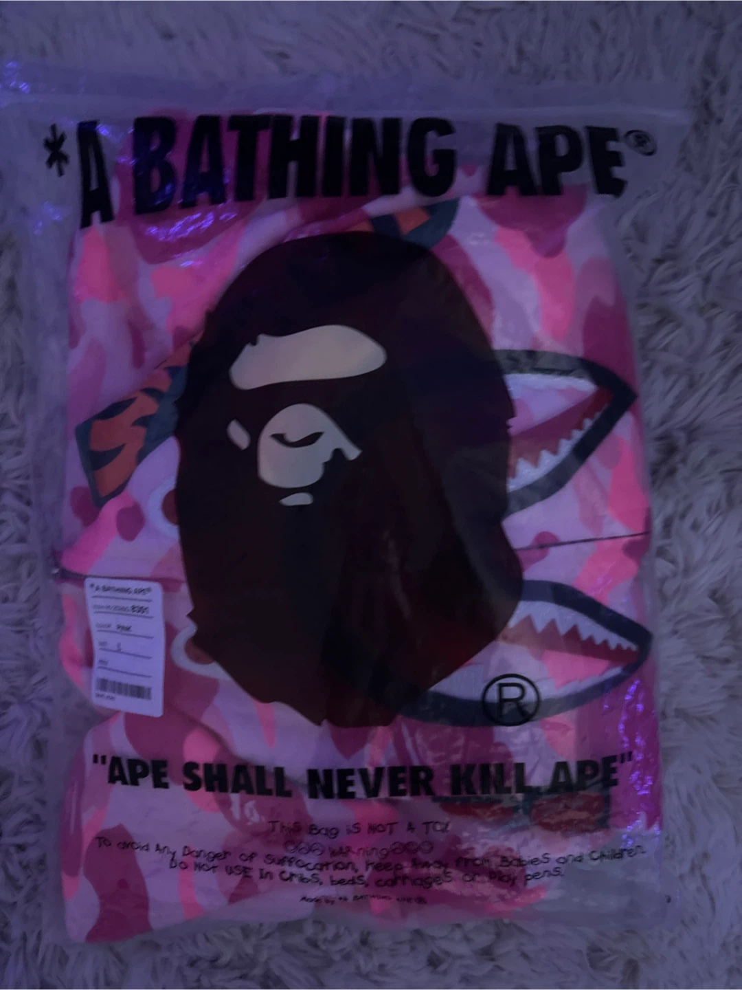 pink bape rep hoodie - photo 4