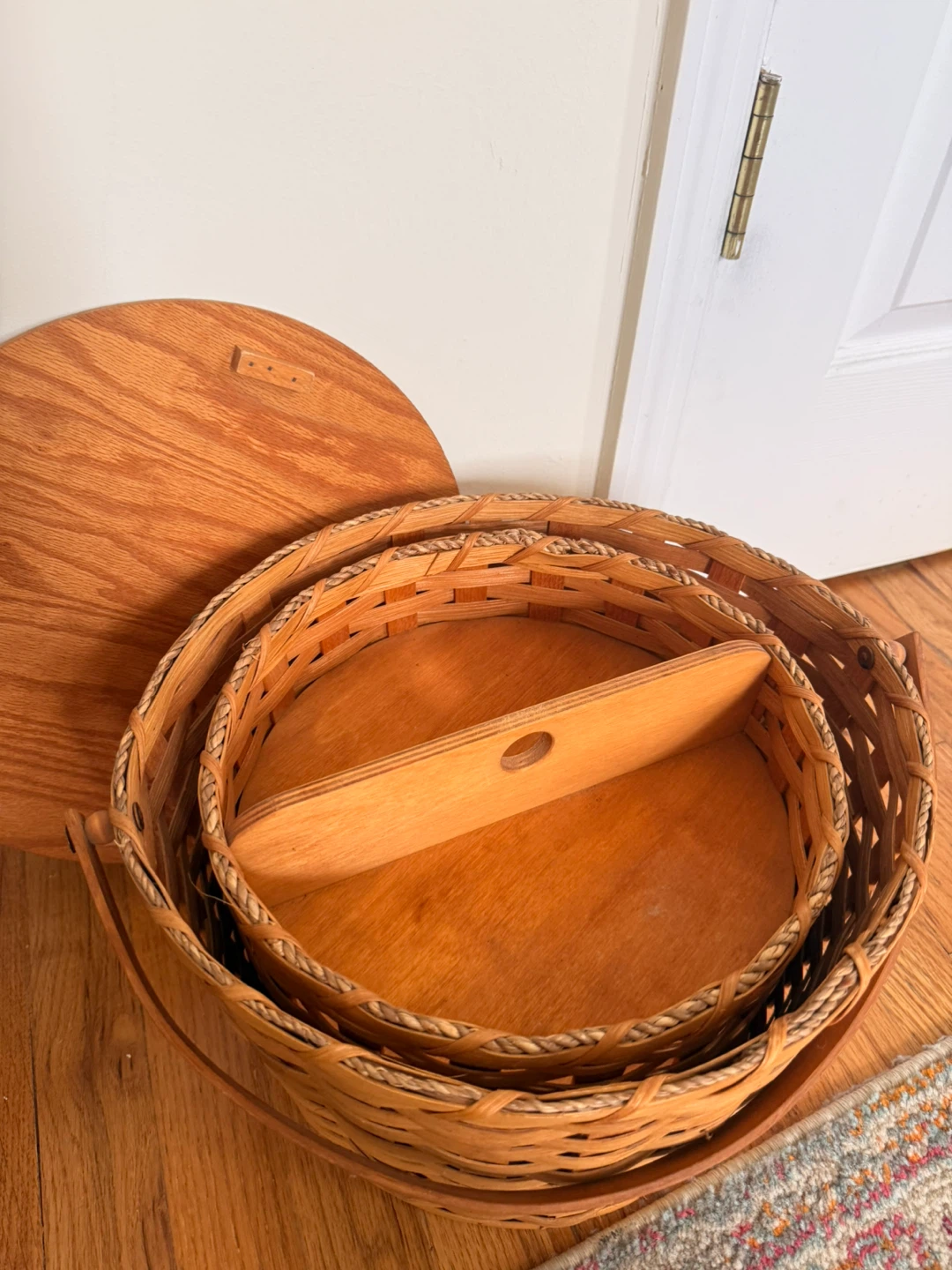 Longaberger Woven Wood Basket Set - photo 3