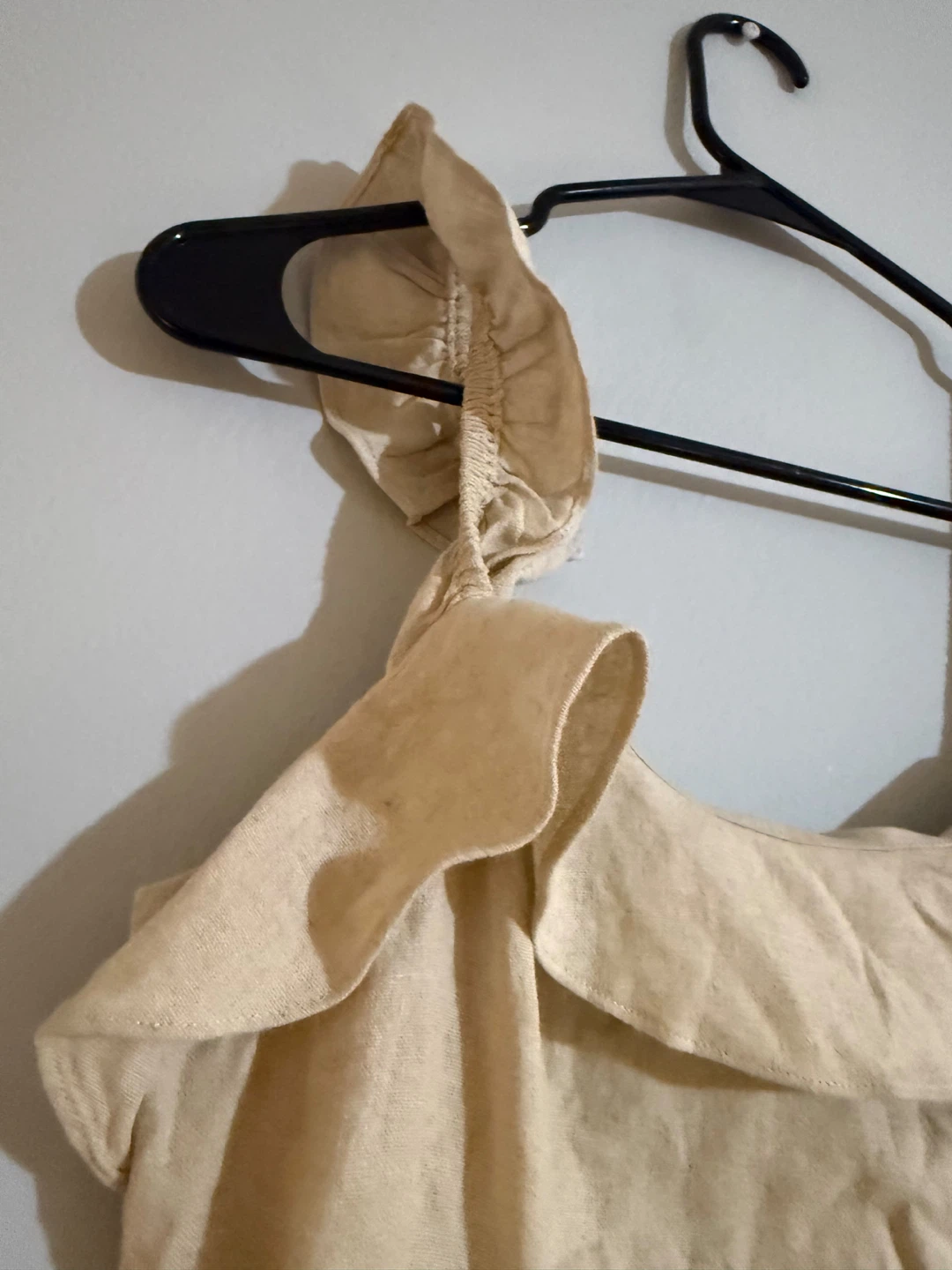 Beige Ruffled Linen Jumpsuit - photo 3