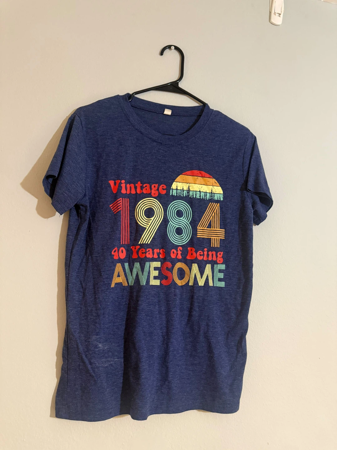 Vintage 1984 Blue Graphic T-Shirt
