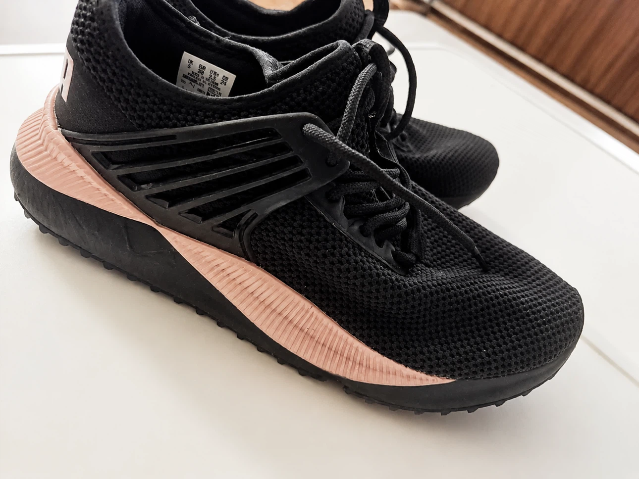 Puma Black and Rose Gold Sneakers - photo 2