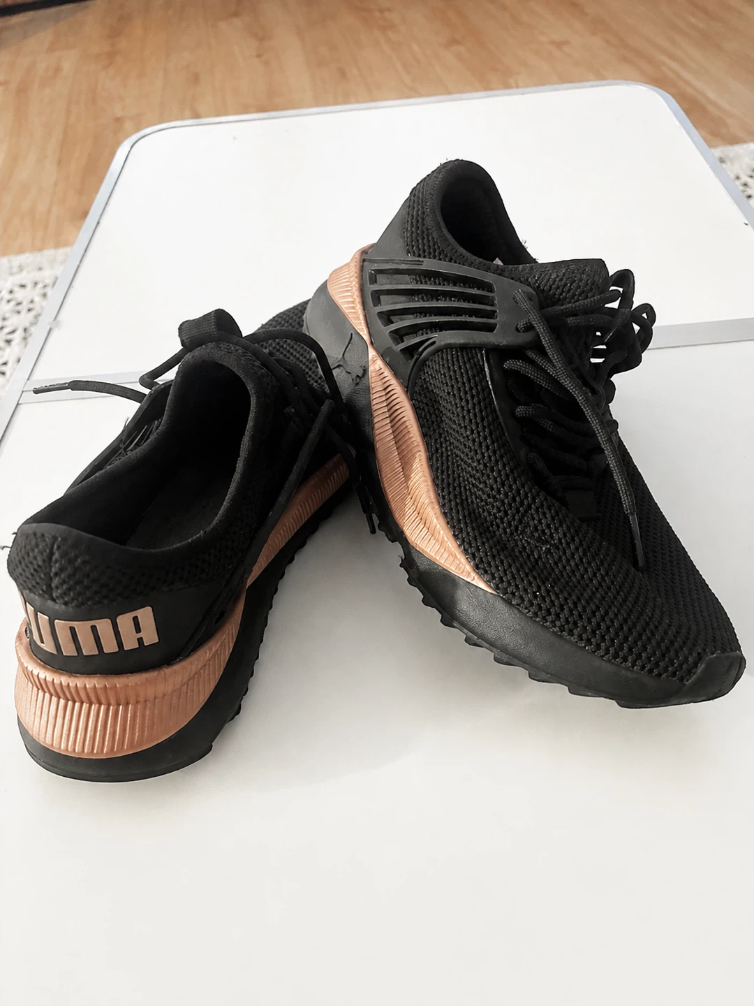 Puma Black and Rose Gold Sneakers - photo 3