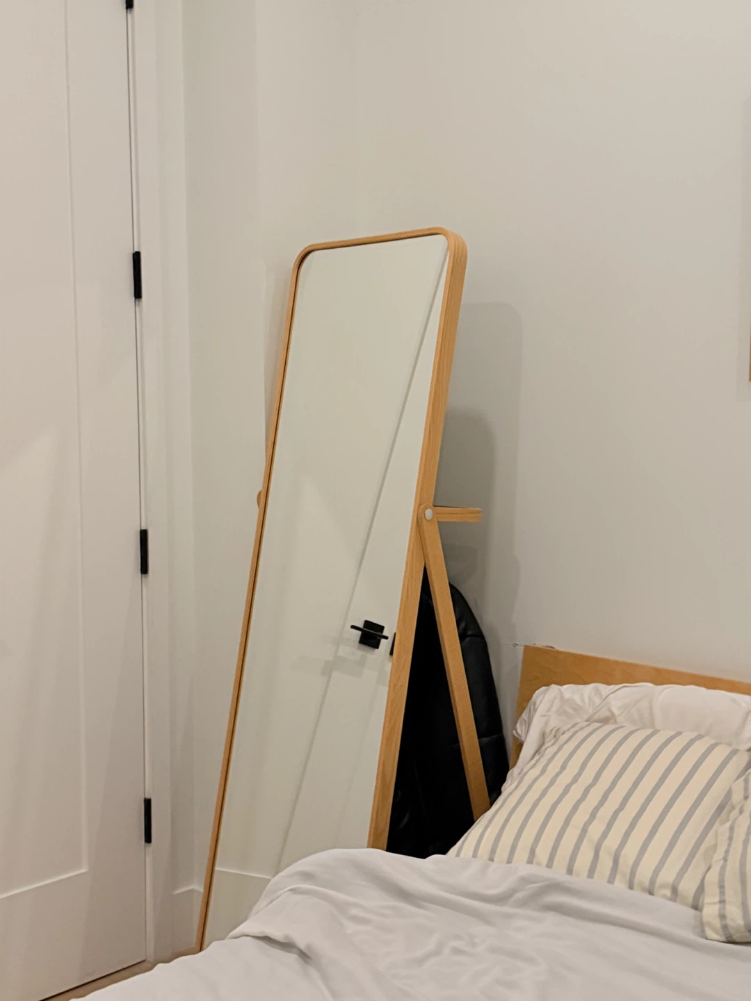 IKEA IKORNNES Full Length Standing Mirror with Wooden Frame - photo 2