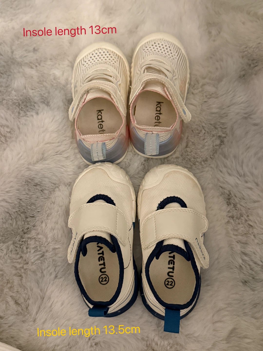 Two pairs of toddler shoes