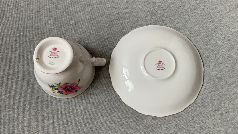 Royal Osborne Patt 8202 Pink Anemone Teacup & Saucer Set - photo 3