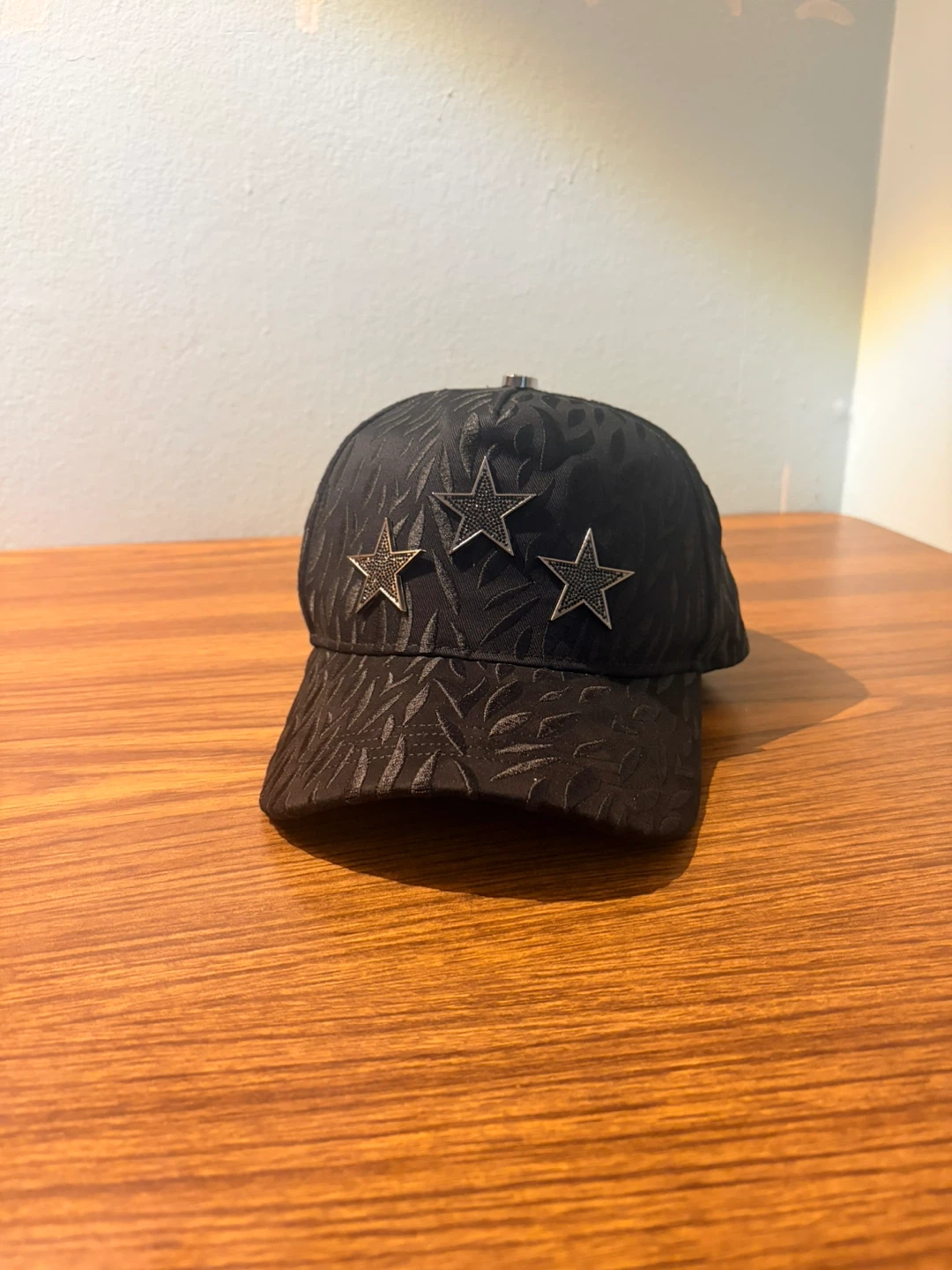 Barbas hats black triple star cap