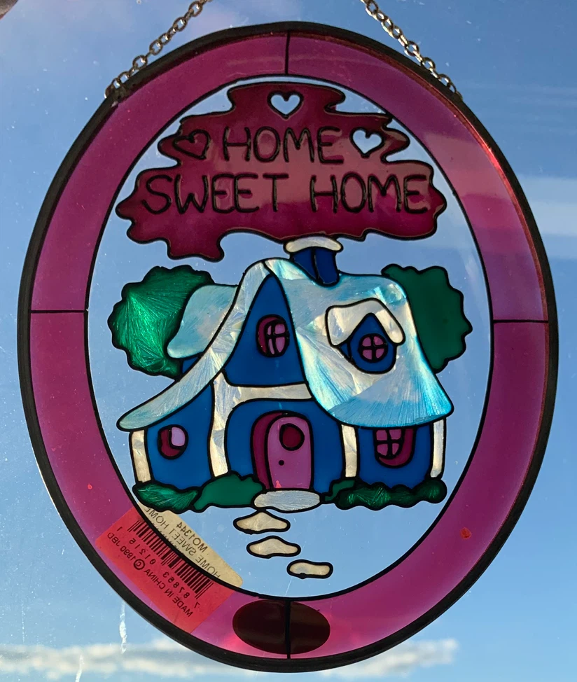 Joan Baker Designs Home Sweet Home Stained Glass Suncatcher