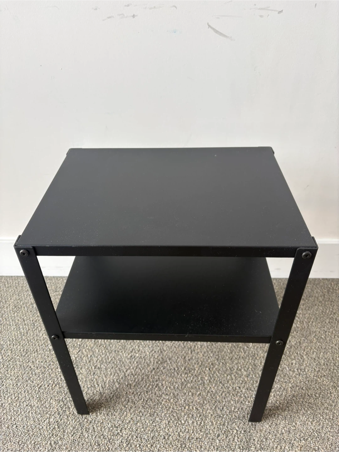 Black Two-Tier Side Table
