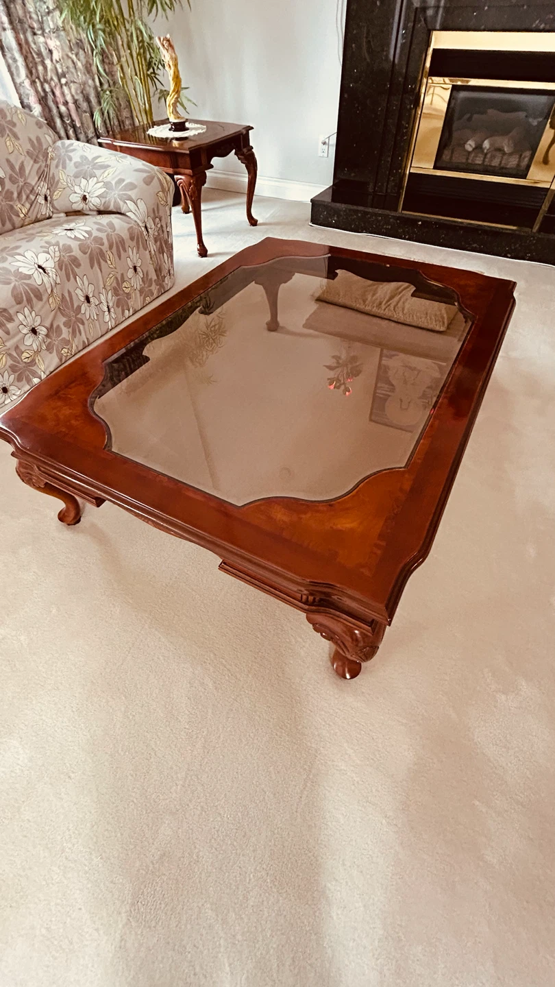 COMPLETE ROSEWOOD FURNITURE SET - Excellent Condition - photo 2